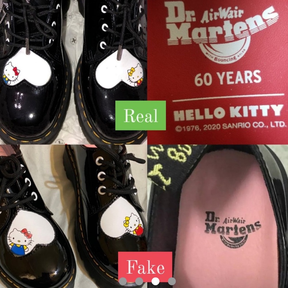 Beware Of fake Hello Kitty Dr Martens